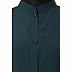 Front open abaya with mandarin collar- Bottle Green Front open abaya with mandarin collar- Bottle Green